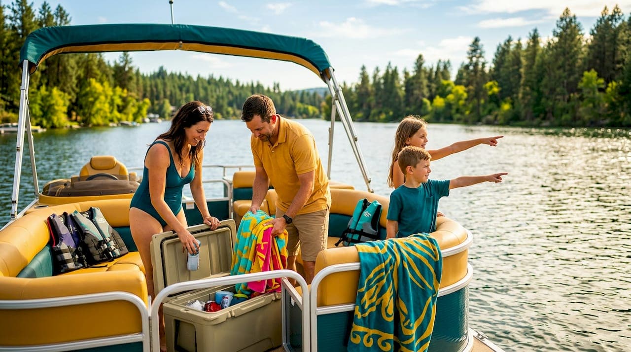 Liberty Lake Swim Areas: Find Them by Boat