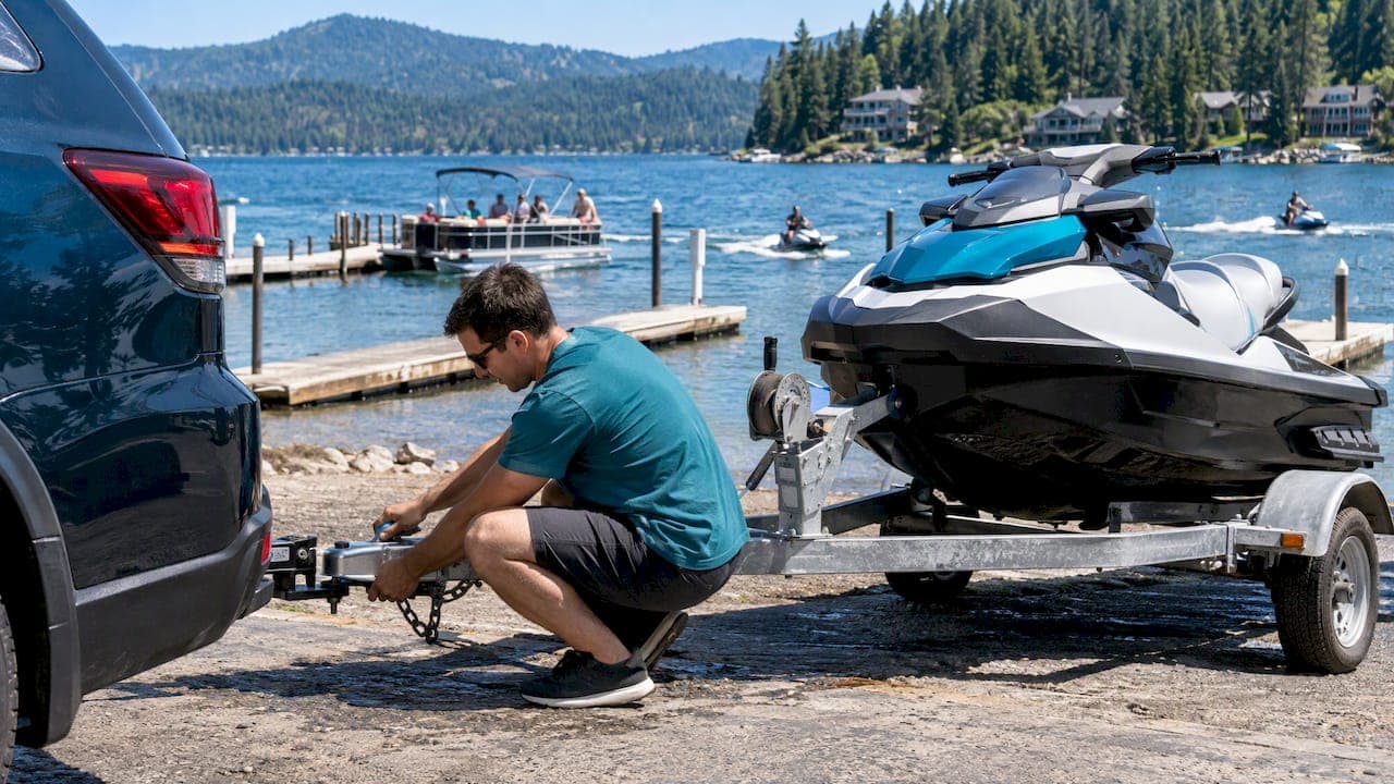 Towing a Jet Ski: Trailer Hookup and Disabled Tows